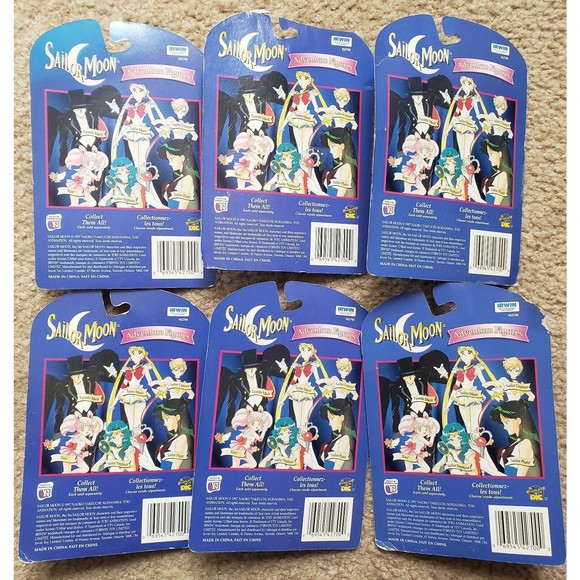 1997 Irwin Sailor Moon Articulated Adventure Figures Complete Set of 6 - Vintage - Picture 2 of 8
